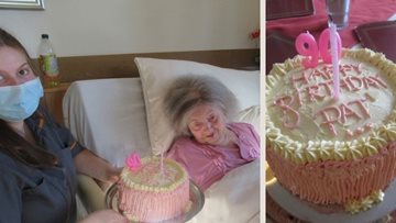 Kingswood care home Resident celebrates 90th birthday